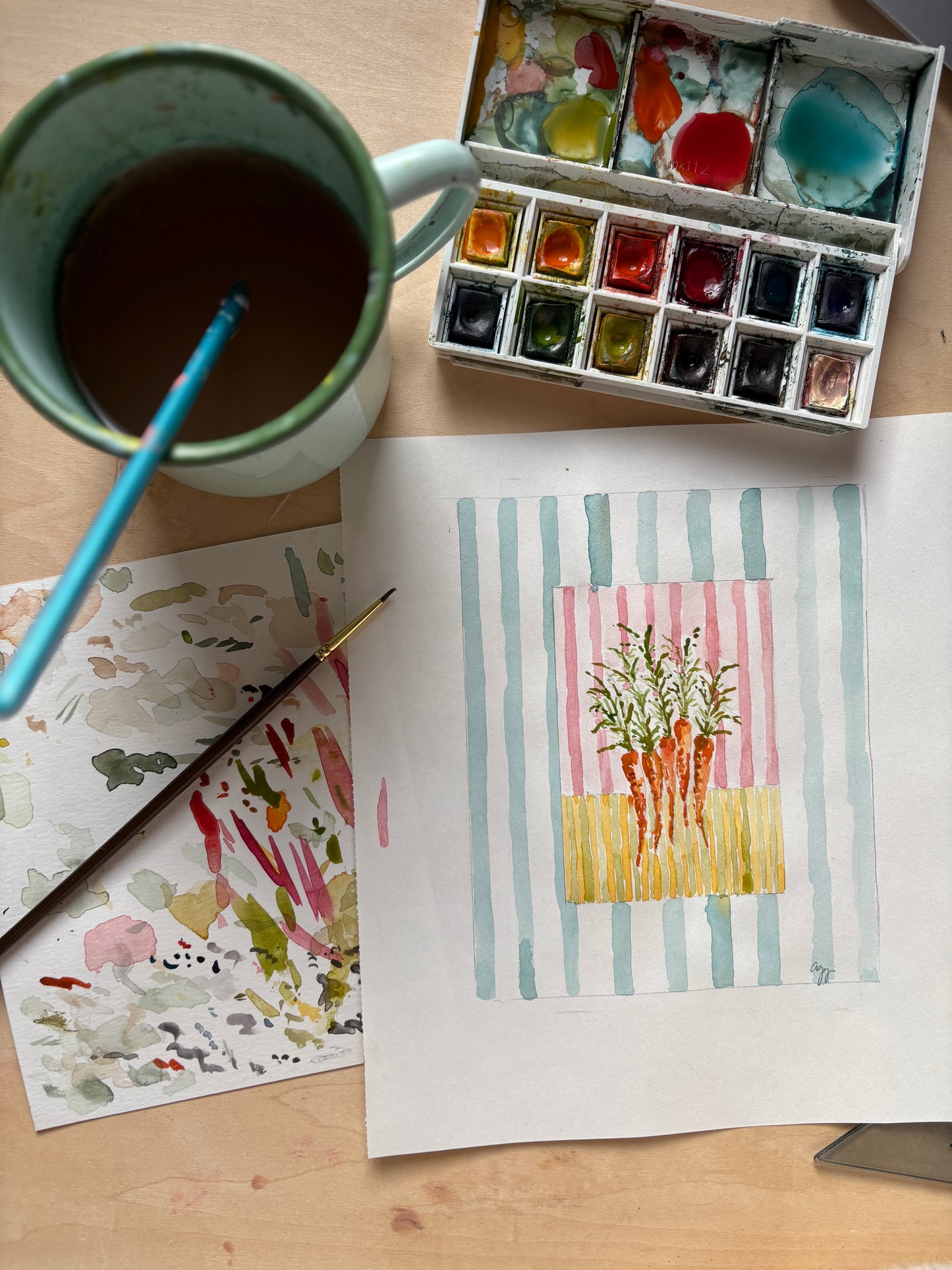 Watercolor Carrot Print