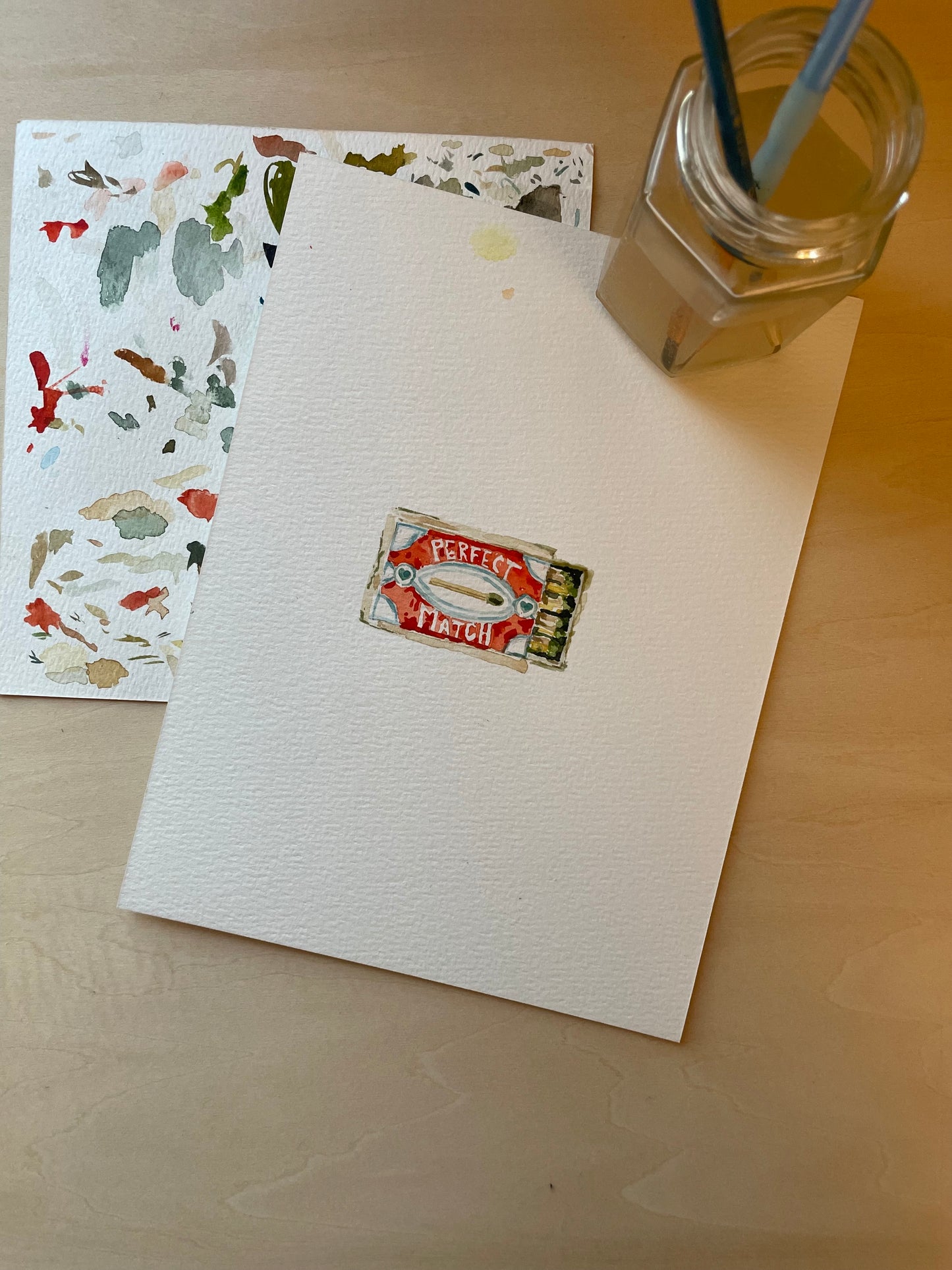Perfect Match Watercolor Print