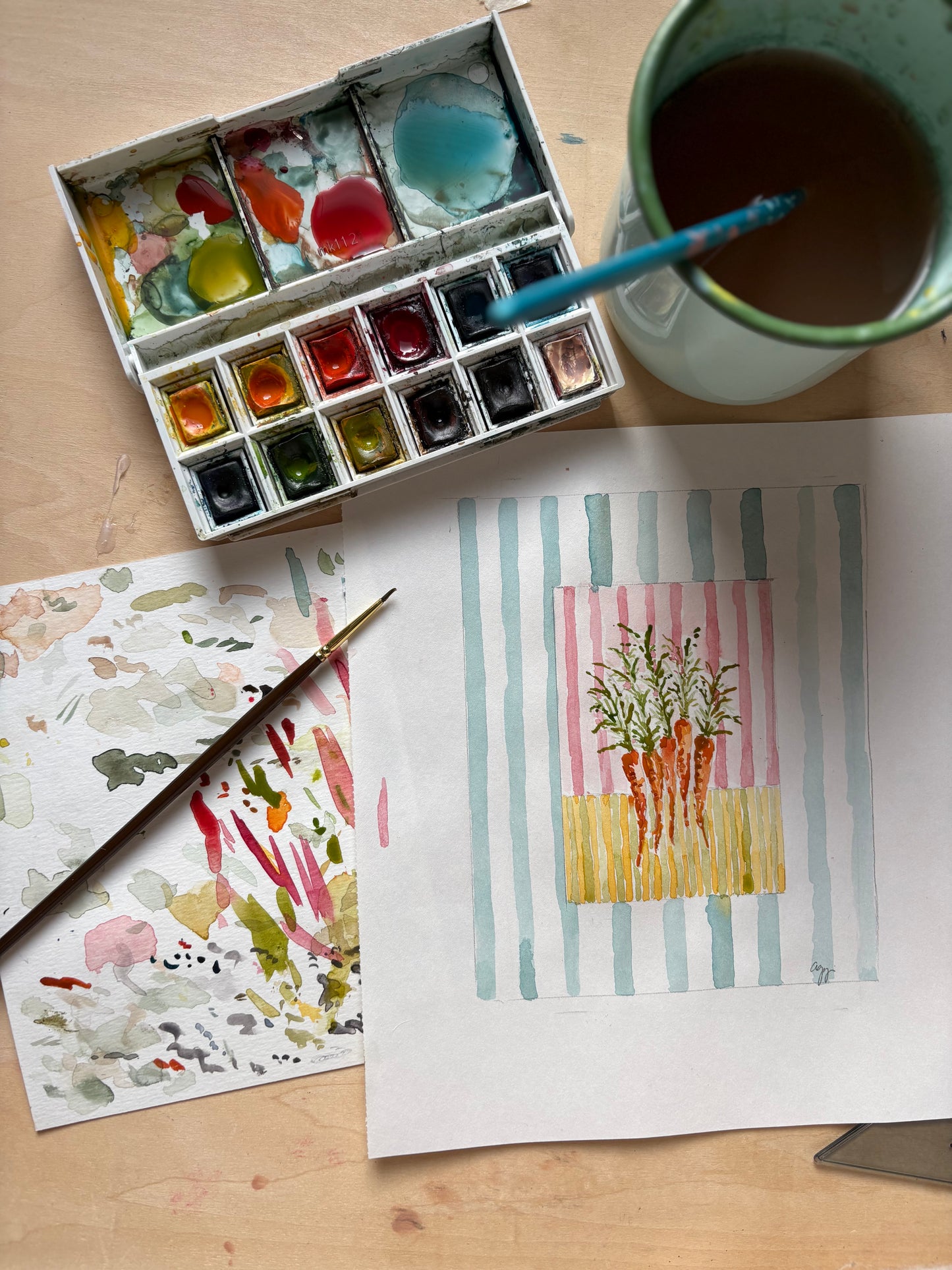 Watercolor Carrot Print